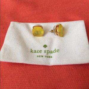 Kate Spade yellow gumdrop earrings